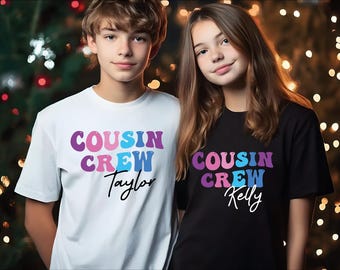 Custom Cousin Crew Shirt, Matching Cousins Shirt, Cousin Trip Shirt, Cousin Squad Tee, Custom Name Cousin Shirt, Family Cousin Vacation Gift