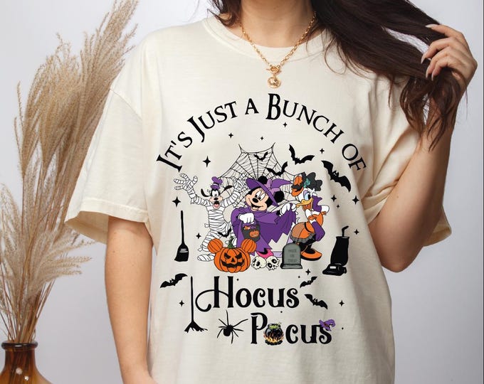 Mickey and Friends Halloween Shirt, Disney Halloween Shirt, Hocus Pocus Shirt, Spooky Season Shirt, Disney Pumpkin Shirt, Disney Spooky Tee