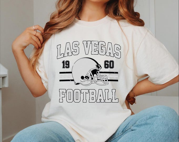 Las Vegas Football Vintage Style Comfort Colors Shirt, Retro Las Vegas Football Shirt, Las Vegas Football Game Day Shirt, Las Vegas T-Shirt