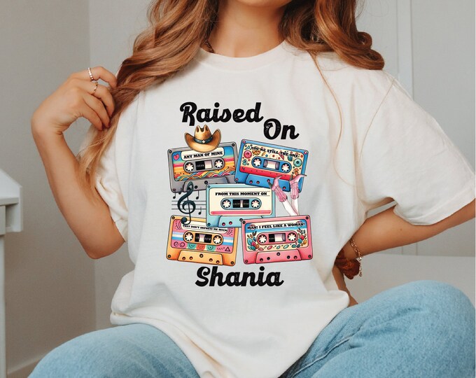 Raised on 90s Country Shirt, Retro 90's Country Shirt, Nashville Shirt, Country Music Lover Shirt, Country Concert Tee, Raised On Shania Tee