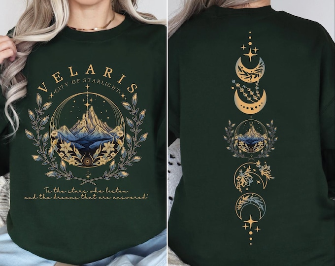 Velaris Acotar Sweatshirt, Velaris City Of Starlight Sweater, The Night Court Hoodie, SJM Merch Sweater, A Court of Thorns and Roses, BP