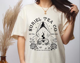 Suriel Tea Co Shirt, ACOTAR Suriel Tea Shirt, Velaris T-Shirt, A Court Of Thorns and Roses Shirt, SJM Merch, Bookish Shirt, Book Lover Gift