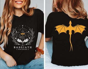 Basgiath War College Shirt, Fourth Wing Tee, Dragon Rider, Violet Sorrengail, Xaden Riorson, Fly or Die, Riders Quadrant, Rebecca Yoros, BP