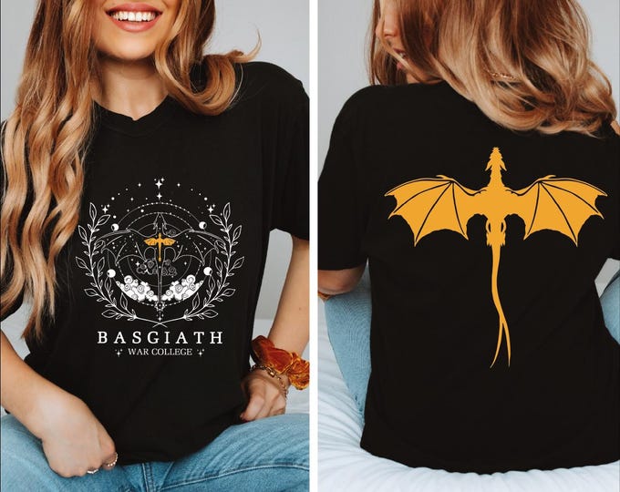 Basgiath War College Shirt, Fourth Wing Tee, Dragon Rider, Violet Sorrengail, Xaden Riorson, Fly or Die, Riders Quadrant, Rebecca Yoros, BP