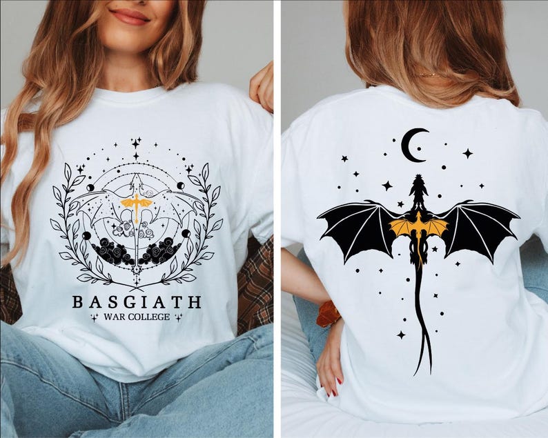 a woman wearing a t - shirt with a bat on it