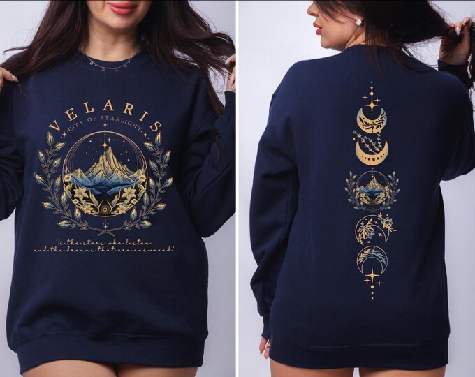 Velaris Acotar Sweatshirt, Velaris City Of Starlight Sweater, The Night Court Hoodie, SJM Merch Sweater, A Court of Thorns and Roses, BP