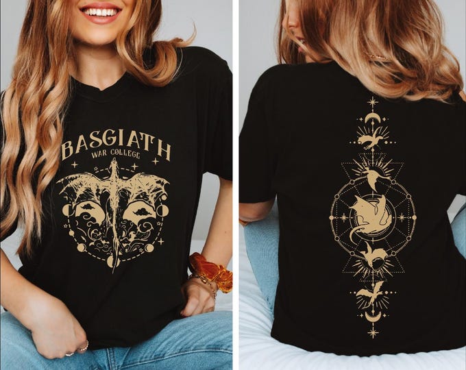 Basgiath War College Shirt, Bookish Shirt, Fourth Wing Shirt, Dragon Rider T-shirt, Rebecca Yoros Tee, Fourth Wing Tee, Basgiath Bookish, BP