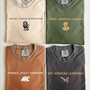Comfort Colors Wizarding School House Shirt, Wizard House Shirt, Universal Vacation T-Shirt, Wizard World Gift, Vintage Wizard Houses Shirt