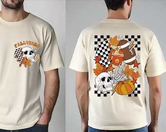 Comfort Colors Fall Vibes Shirt, Fall Pumpkin Shirt, Fall Shirt, Autumn Vibes Shirt, Fall Football Shirt, Halloween Skeleton Fall Shirt, BP