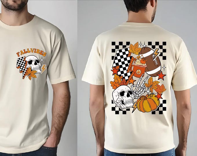 Comfort Colors Fall Vibes Shirt, Fall Pumpkin Shirt, Fall Shirt, Autumn Vibes Shirt, Fall Football Shirt, Halloween Skeleton Fall Shirt, BP