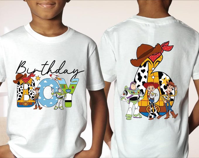 Toy Story Birthday Boy Shirt, Custom Youth Shirt, Disney Birthday Boy Shirt, Toy Story Birthday Shirt, Toddler or Youth Birthday Boy Tee, BP