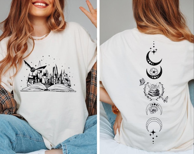 Wizard Castle Book T-Shirt: Fantasy School Tee
