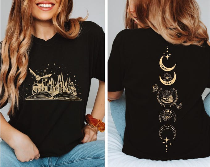 Magical Castle Book Shirt, Universal Studios Shirt, Wizard Castle Book Tee, Witchery Castle Shirt, Wizard School Shirt, Fantasy Book, BP
