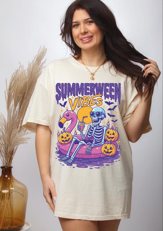 Summerween Comfort Colors Tee: Spooky Summer Halloween Shirt