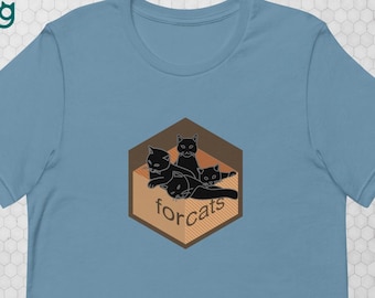 Camiseta RStats, para amantes de gatos, presente para cientista de dados