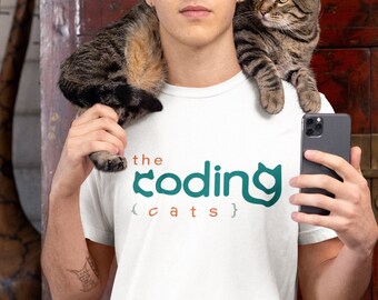 Camiseta unissex Coding Cats, presente para cientista de dados