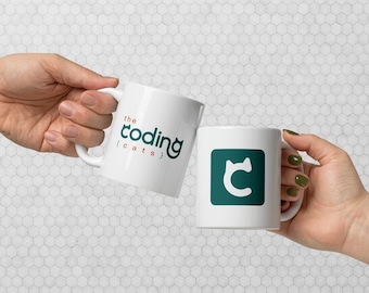 Caneca Coding Cats, Presente para Cientista de Dados, Caneca de Café para Programador