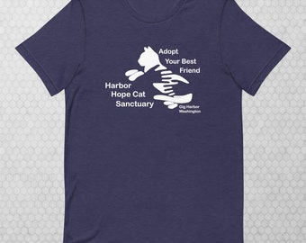 Harbor Hope Cat Rescue Adopt Your Best Friend Unisex T-shirt