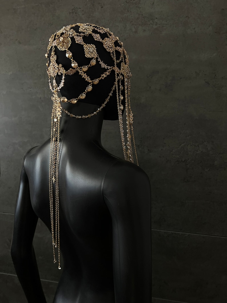 Sinclair Headpiece - Gold/Pearl