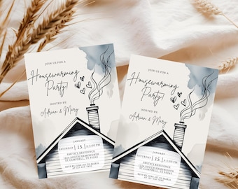 Editable Housewarming Party Invitation Template: 5x7 E-Invite (Digital Download)