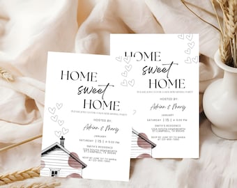 Editable Housewarming Party Invitation Template: Digital Download
