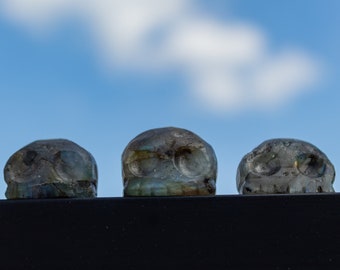 Crânes de labradorite Anxiety Buddies
