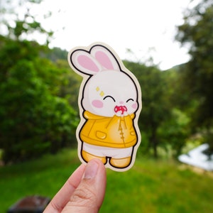 Bunny Eating Mushroom