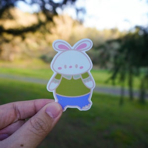 Shy Bunny Sticker