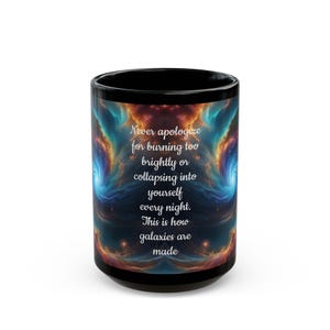 Tasse mit Galaxy-Thema | Galaktische Inspiration Cosmic Kaffeetasse | Weltraum-Liebhaber Geschenk | Sternenklare Nacht Tasse | Astronomie-Begeisterter | Galaxie-Kaffeebecher