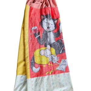 Handmade , Upcycled Vintage Tea Towel Pants