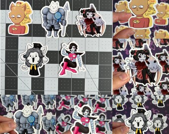 Undertale Stickers || Temmie | Mettaton EX | Greater Dog | Burgerpants | Muffet ||