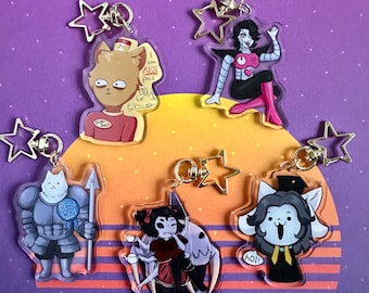 Undertale Charms Part 1: Temmie Coleg | Greater Dog| Muffet |Mettaton EX| Burgerpants|| 2.5" Double Sided Acrylic Keychain