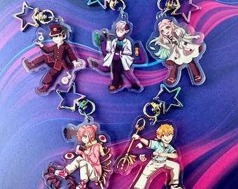 TBHK Acrylic Keychains. 2.5".  Hanako, Nene Yashiro, Kou Minamoto, Mitsuba, Tsuchigomori