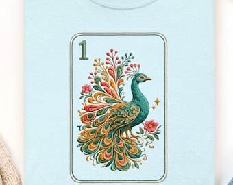 Peacock Mahjong Tile PNG, Faux Embroidery Mahjong Design, Mahjong Lover PNG, Digital Download, Sublimation File.