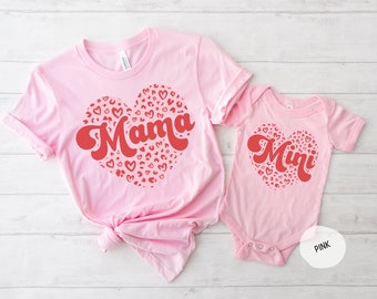 Retro Mama Mini Matching Shirt, Mother Daughter Tee, Mama Mini Shirt, Mama Mini Shirt, Matching Mama Mini Shirt, Mommy and Me, Baby and Mama