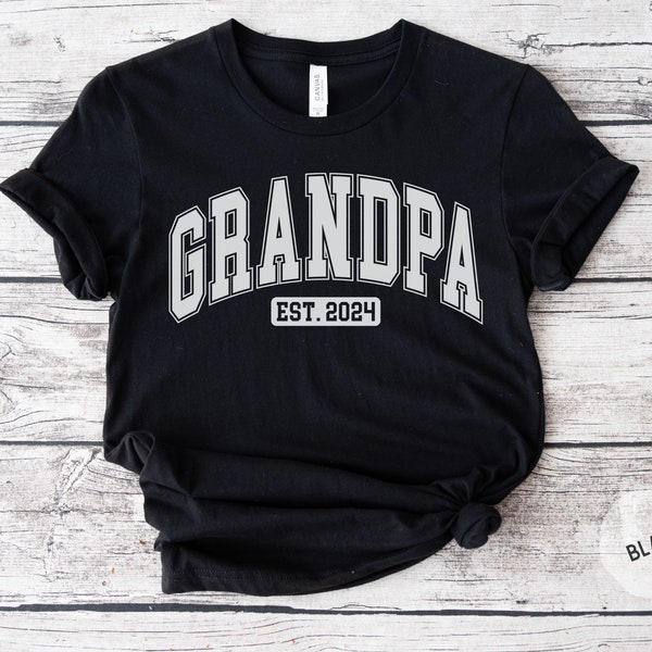 First Time Grandpa 2024 Sweatshirt, Gift for Grandpa, Grandpa Sweatshirt, Grandpa Est Sweatshirt, Grandpa Est 2024, Grandpa 2024 Sweatshirt