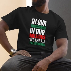 We Are All Palestinians Shirt, Free Palestine Shirt, Pro Palestine Shirt, Support Palestine Shirt, Protest Shirt, Activist Shirt