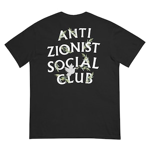 Anti Zionist Social Club Olive Tee Comfort Colors Heavyweight Cotton Tee