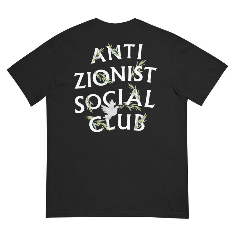 Anti Zionist Social Club Olive Tee Comfort Colors Heavyweight Cotton Tee