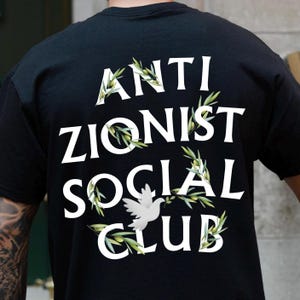 Anti Zionist Social Club Olive Shirt, Free Palestine Shirt, Pro Palestine Shirt, Support Palestine Shirt, Palestine Protest Shirt
