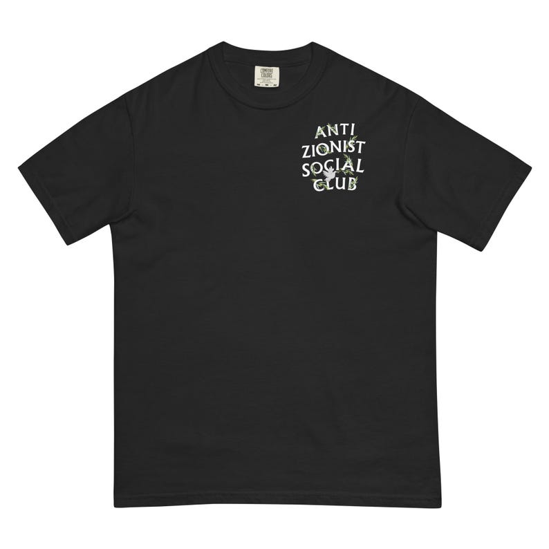 Anti Zionist Social Club Olive Tee Comfort Colors Heavyweight Cotton Tee