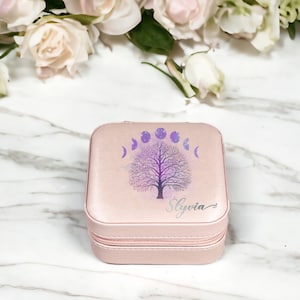 Zen Jewelry box Christmas  Gift, Personalized Custom Yoga Mindfulness Jewelry Box, Gift for Girls, Yin yang Jewelry Organizer,  Gift for Her