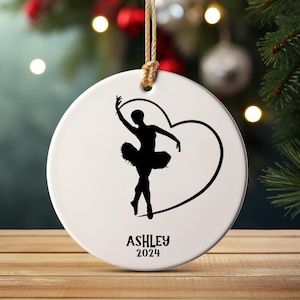 Personalized  Ballet  Ornament, Occupation Custom Ornament, Christmas Tree Ornaments Ballerina Ballet instructor   gift for Christmas
