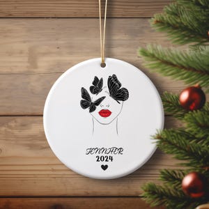 Personalized Esthetician  Beauty Salon staff Occupation Custom Ornament, Esthetician Ornaments gift for Christmas