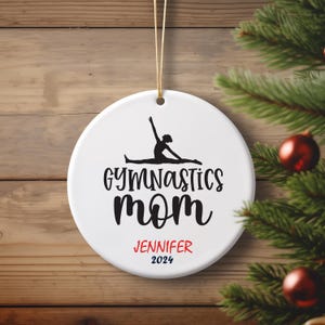 Personalized  Gymnastics  mom  body building  Ornament, Occupation Custom Ornament, Christmas Tree Ornaments work out   gift for Christmas