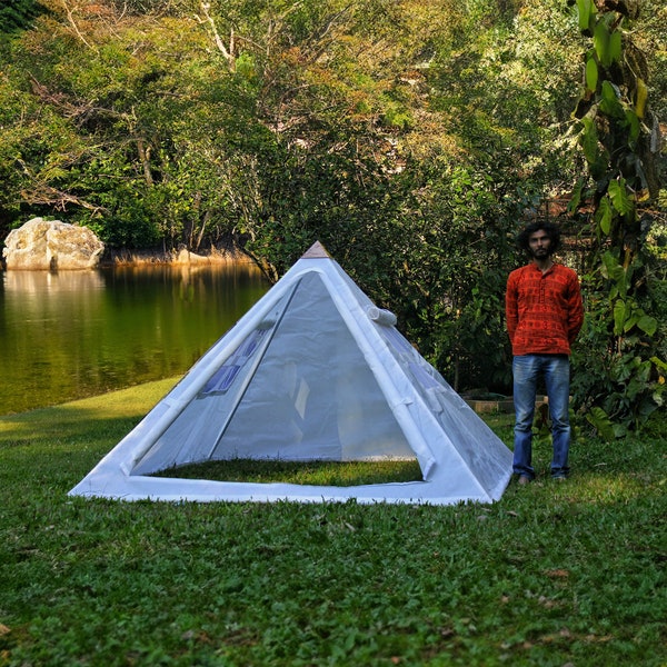 Deluxe Copper Giza Lite Duty Meditation Handmade Pyramid With Tent