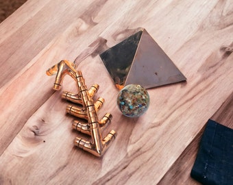 M type 1/2 inch kit Precision made Giza Solid Copper Meditation copper Pyramid corner connectors kit Only