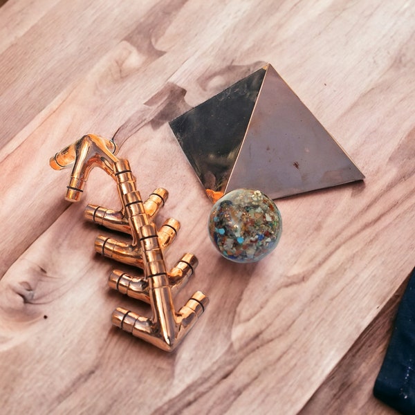 M type 1/2 inch kit Precision made Giza Solid Copper Meditation copper Pyramid corner connectors kit Only