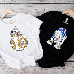 Star Wars Couple T-Shirt, Astromech Droids Shirt, Droids Abbey Road T-Shirt, Star Wars Disney Shirt, Disney Couple Shirt, Star Wars Shirt