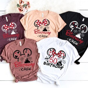 Disney Birthday Shirt, Custom Disney Birthday Crew Shirt, Disney Birthday Family Shirt, Disney Birthday Girl Shirt,Disney Birthday Boy Shirt